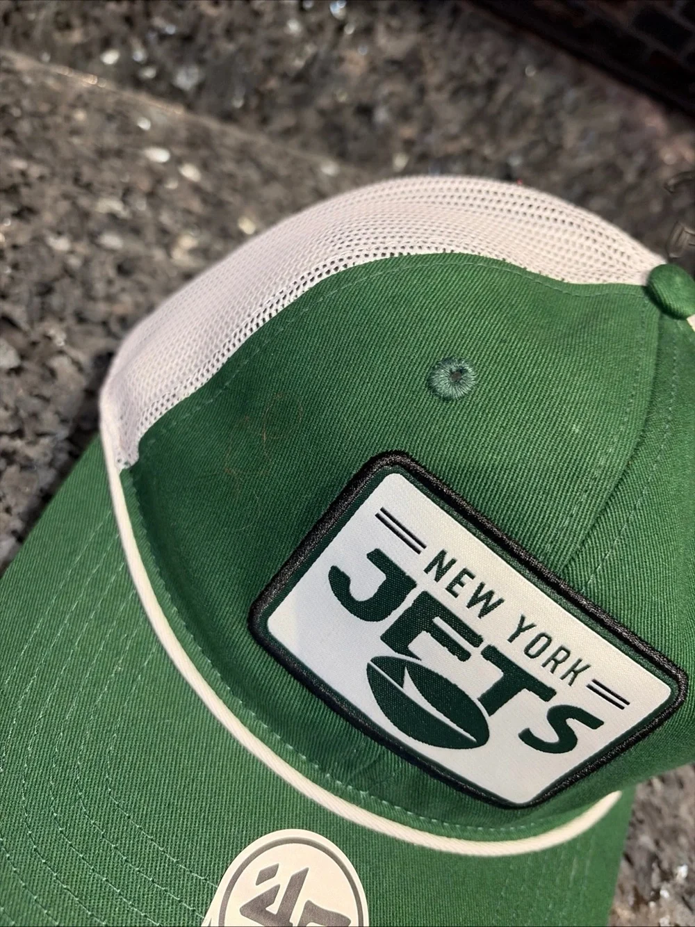 New York Jets Hat '47 Brand Green Chorded Vented Golf Cap NFL NWT Patch kids